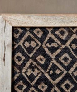 Nkuku Home Accessories Baliem Diamond Block Print Artwork