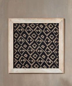 Nkuku Home Accessories Baliem Diamond Block Print Artwork
