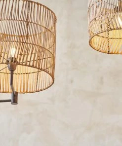 Nkuku Banso Wicker Lampshade - Medium