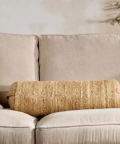 Nkuku Barjora Braided Hemp Bolster New Arrivals