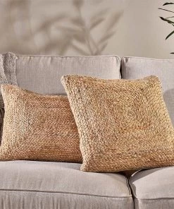 Nkuku Barjora Braided Hemp Cushion Cover
