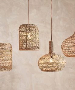 Nkuku Beru Rattan Lampshade - Large Cylinder
