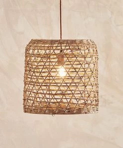Nkuku Beru Rattan Lampshade - Large Cylinder