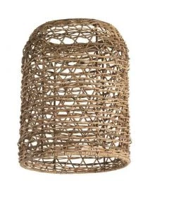 Nkuku Hallway & Bootroom Beru Rattan Lampshade - Small Cylinder