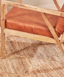 Nkuku New Arrivals Bolpur Leather Armchair