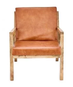 Nkuku New Arrivals Bolpur Leather Armchair