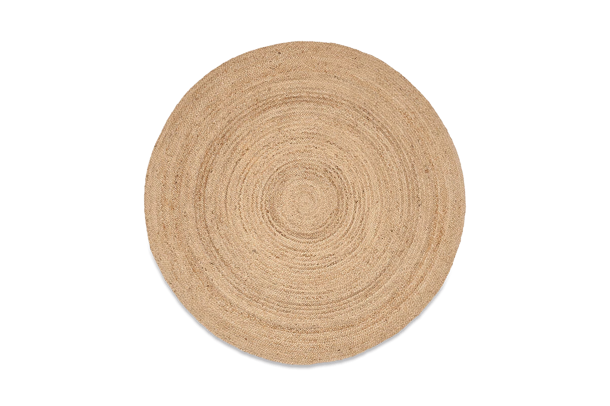 Nkuku Home Accessories Braided Hemp Rug - Round 7 Nkuku Home Accessories Braided Hemp Rug - Round