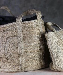 Nkuku Braided Hemp Storage Basket - Natural Soft Furnishings