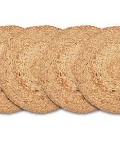 Nkuku Braided Hemp Tablemats - Natural (Set Of 4) 10 Nkuku Braided Hemp Tablemats - Natural (Set Of 4)