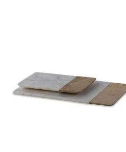 Nkuku Bwari Long Marble Board - White