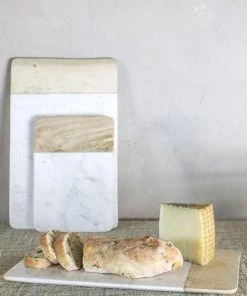 Nkuku Bwari Long Marble Board - White