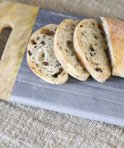 Nkuku Serveware Bwari Marble Platter - Grey