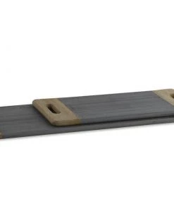 Nkuku Serveware Bwari Marble Platter - Grey