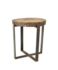 Nkuku Chakala Wooden Side Table Living Room