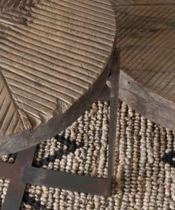 Nkuku Chakala Wooden Side Table Living Room