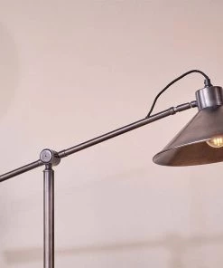 Nkuku New Arrivals Challa Iron Armed Floor Lamp - Aged Bronze