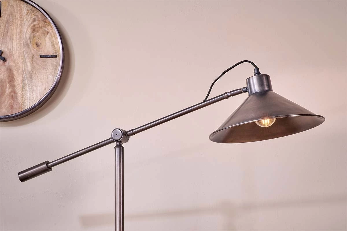 Nkuku New Arrivals Challa Iron Armed Floor Lamp - Aged Bronze 4 Nkuku New Arrivals Challa Iron Armed Floor Lamp - Aged Bronze