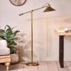Nkuku Challa Iron Armed Floor Lamp - Antique Brass 2 Nkuku Challa Iron Armed Floor Lamp - Antique Brass