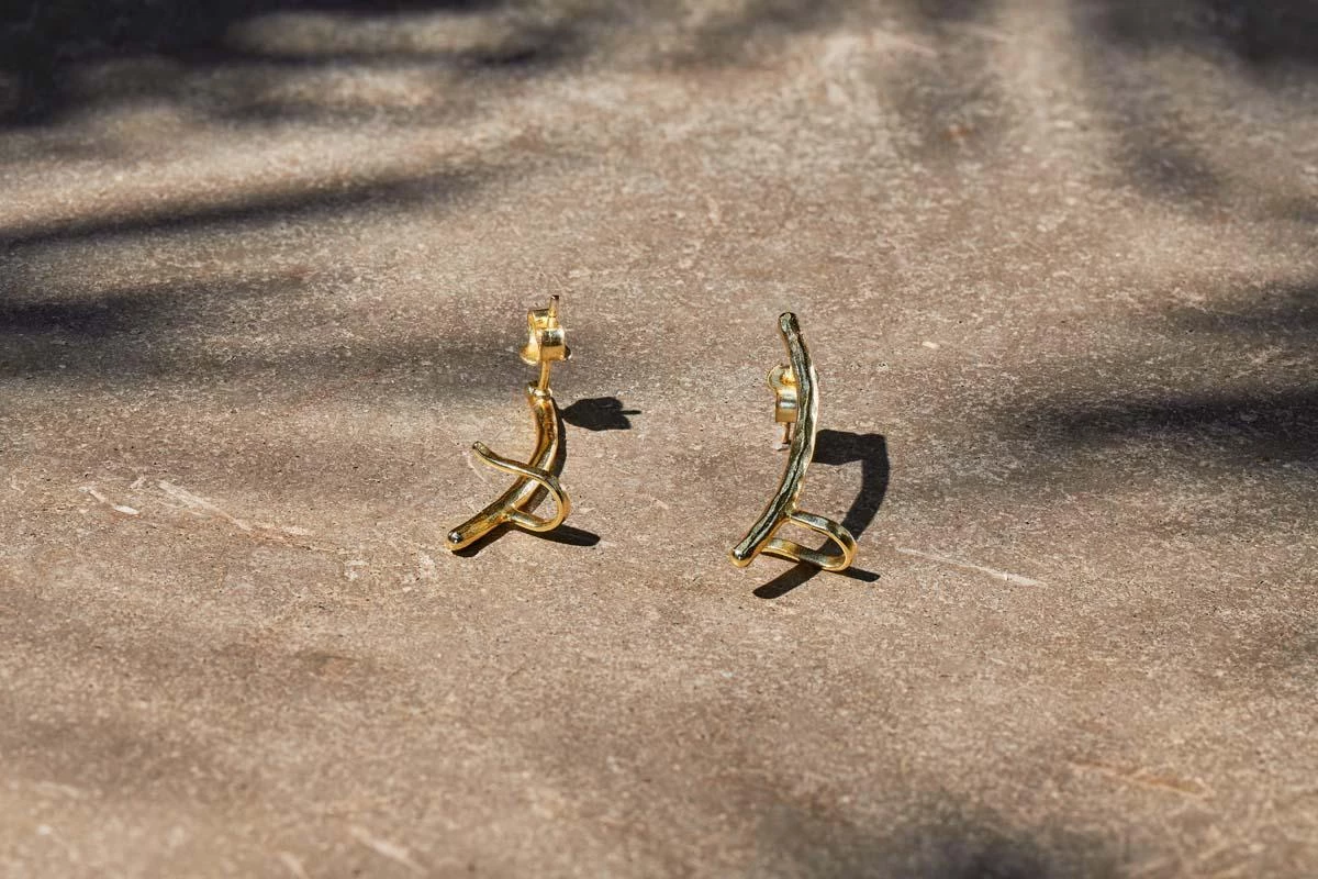 Nkuku Jewellery Gifts Chandpara Ear Climber Pair 4 Nkuku Jewellery Gifts Chandpara Ear Climber Pair