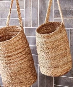Nkuku Chapad Hemp Tall Wall Hung Basket