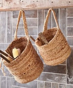 Nkuku New Arrivals Chapad Hemp Wide Wall Hung Basket 11 Nkuku New Arrivals Chapad Hemp Wide Wall Hung Basket