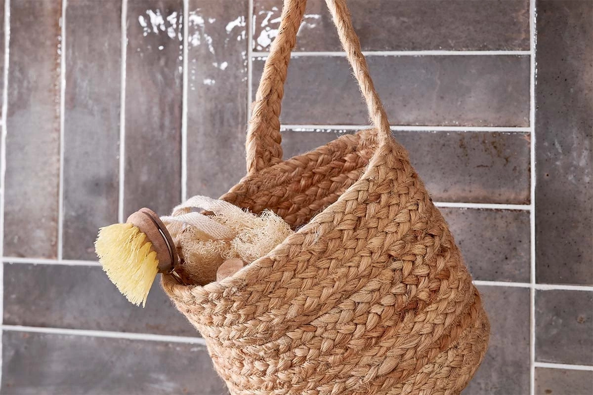Nkuku New Arrivals Chapad Hemp Wide Wall Hung Basket 6 Nkuku New Arrivals Chapad Hemp Wide Wall Hung Basket