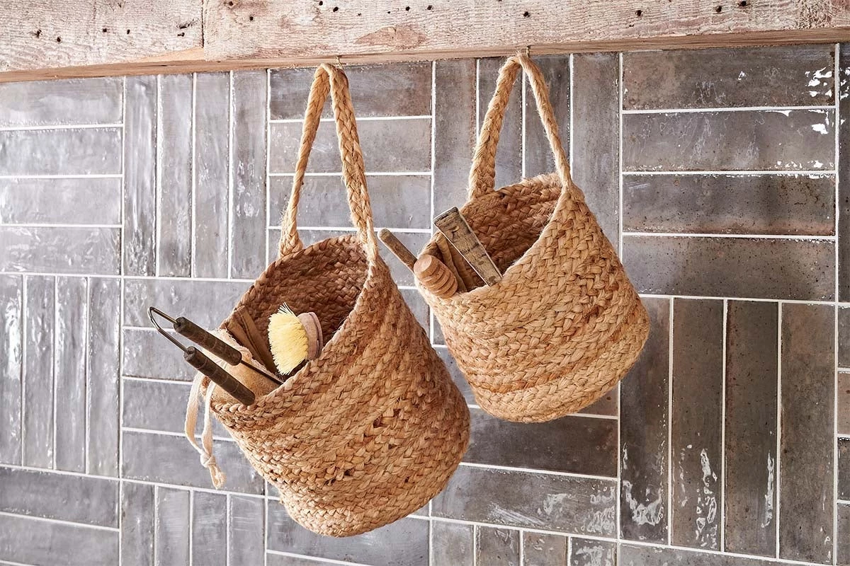 Nkuku New Arrivals Chapad Hemp Wide Wall Hung Basket 3 Nkuku New Arrivals Chapad Hemp Wide Wall Hung Basket