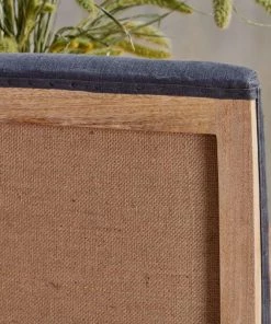 Nkuku Chapora Linen Dining Chairs - Charcoal (Set Of 2) Kitchen & Dining Room