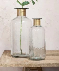 Nkuku Chara Hammered Bottle - Hammered