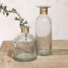 Nkuku Chara Hammered Bottle - Lines