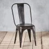 Nkuku Kitchen & Dining Room Chari Industrial Chair Distressed Black