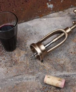 Nkuku Chiri Vintage Gold Corkscrew Table Accessories