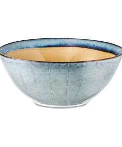 Nkuku Dakara Ceramic Serving Bowl - Mustard Sale