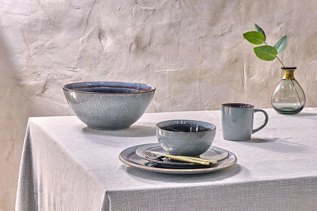 Nkuku Dakara Ceramic Serving Bowl - Navy 2 Nkuku Dakara Ceramic Serving Bowl - Navy