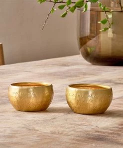 Nkuku Darani Tealights - Antique Brass (Set Of 2) New Arrivals