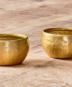 Nkuku Darani Tealights - Antique Brass (Set Of 2) New Arrivals