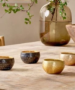 Nkuku Darani Tealights - Antique Brass (Set Of 2) New Arrivals