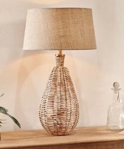 Nkuku Darma Wicker Lamp - Large Tall