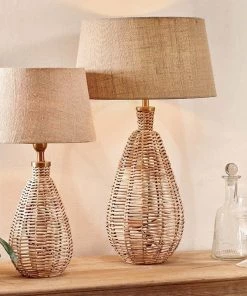 Nkuku Darma Wicker Lamp - Large Tall