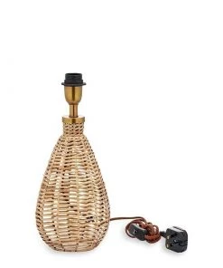 Nkuku New Arrivals Darma Wicker Lamp - Small Tall