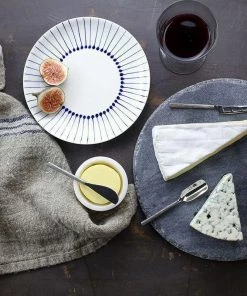 Nkuku Tableware Darsa Cheese Knife Set - Brushed Silver (Set Of 4)