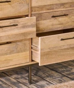 Nkuku Living Room Dasai Mango Wood Chest Of Drawers