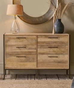 Nkuku Living Room Dasai Mango Wood Chest Of Drawers