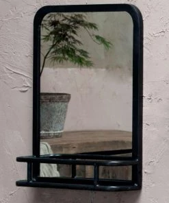 Nkuku Demsa Mirror With Shelf Home Accessories