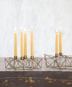Nkuku Derwala Geometric Candle Holder
