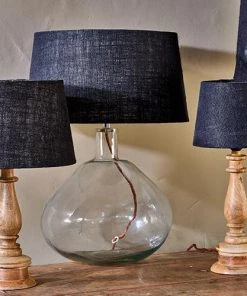 Nkuku Dia Jute Lampshade - Ink Living Room 11 Nkuku Dia Jute Lampshade - Ink Living Room