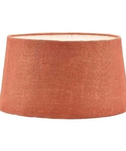 Nkuku Dia Jute Lampshade - Rust Living Room