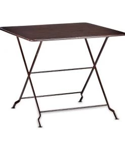Nkuku Ekete Iron Bistro Table - Large Garden Furniture