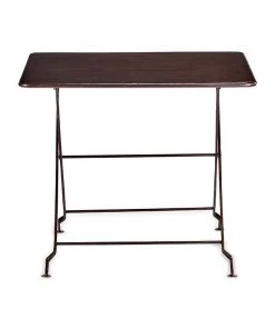 Nkuku Ekete Iron Bistro Table - Large Garden Furniture