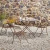 Nkuku Ekete Iron Bistro Table - Large Garden Furniture
